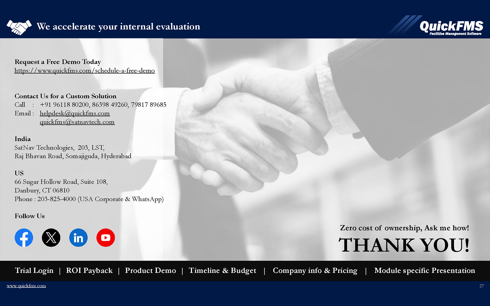 We accelerate your internal evaluation
